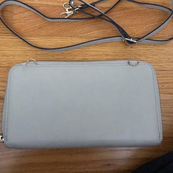 grey leather Crossbag - Picture 3 of 3